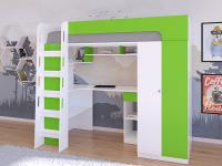 Кровать чердак АСТРА 10 Белый