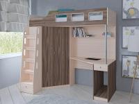 Кровать чердак АСТРА 7 Дуб молочный Кровать чердак АСТРА 7 Дуб молочный