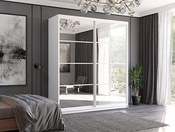 Шкаф-купе ВЕРОНА мод. 17 Белый/Белый