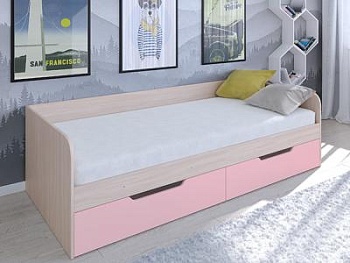 Кровать АСТРА одноярусная Дуб молочный Кровать АСТРА одноярусная Дуб молочный