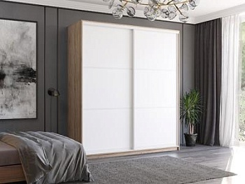 Шкаф-купе ВЕРОНА мод. 23 Сонома/Белый